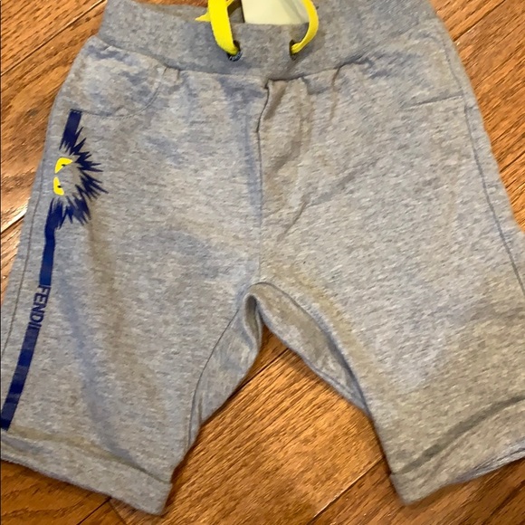 grey fendi shorts